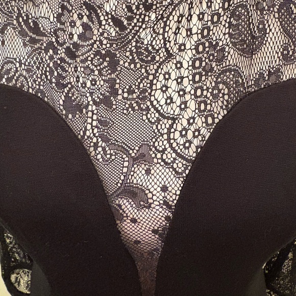 NEW Small Eva Franco by Anthropologie Greer Illusion Black Lace Dress Size 8 - Picture 10 of 16